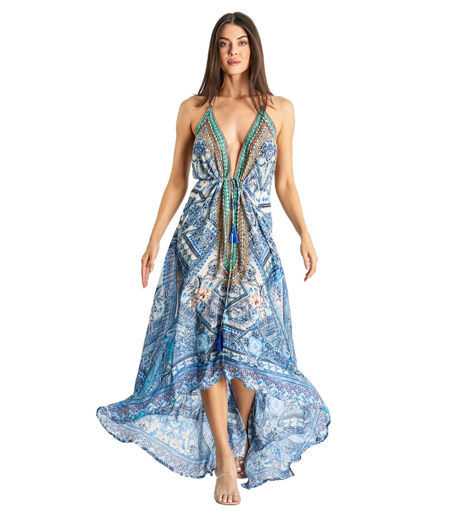 Женское платье La Moda Clothing Maxi Halterneck