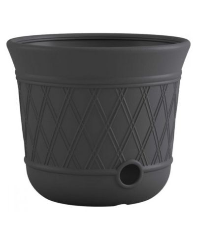 Suncast 14 x 12" Resin Decorative Hideaway Outdoor Garden Hose Storage Pot