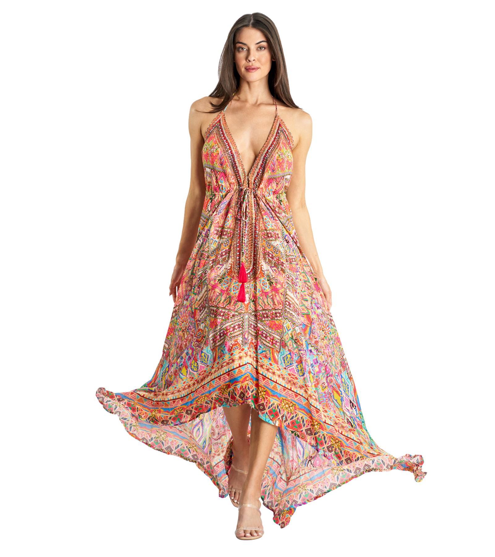 Женское платье макси La Moda Clothing Halterneck