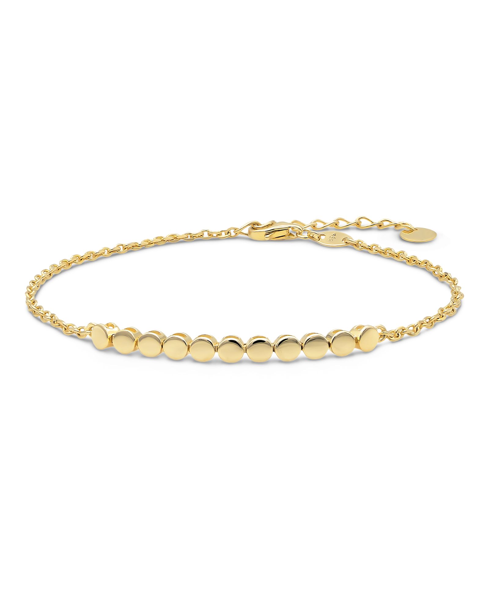 DEVATA Браслет Round Link Chain в 14K Gold, 6.5 in to 7.5 in