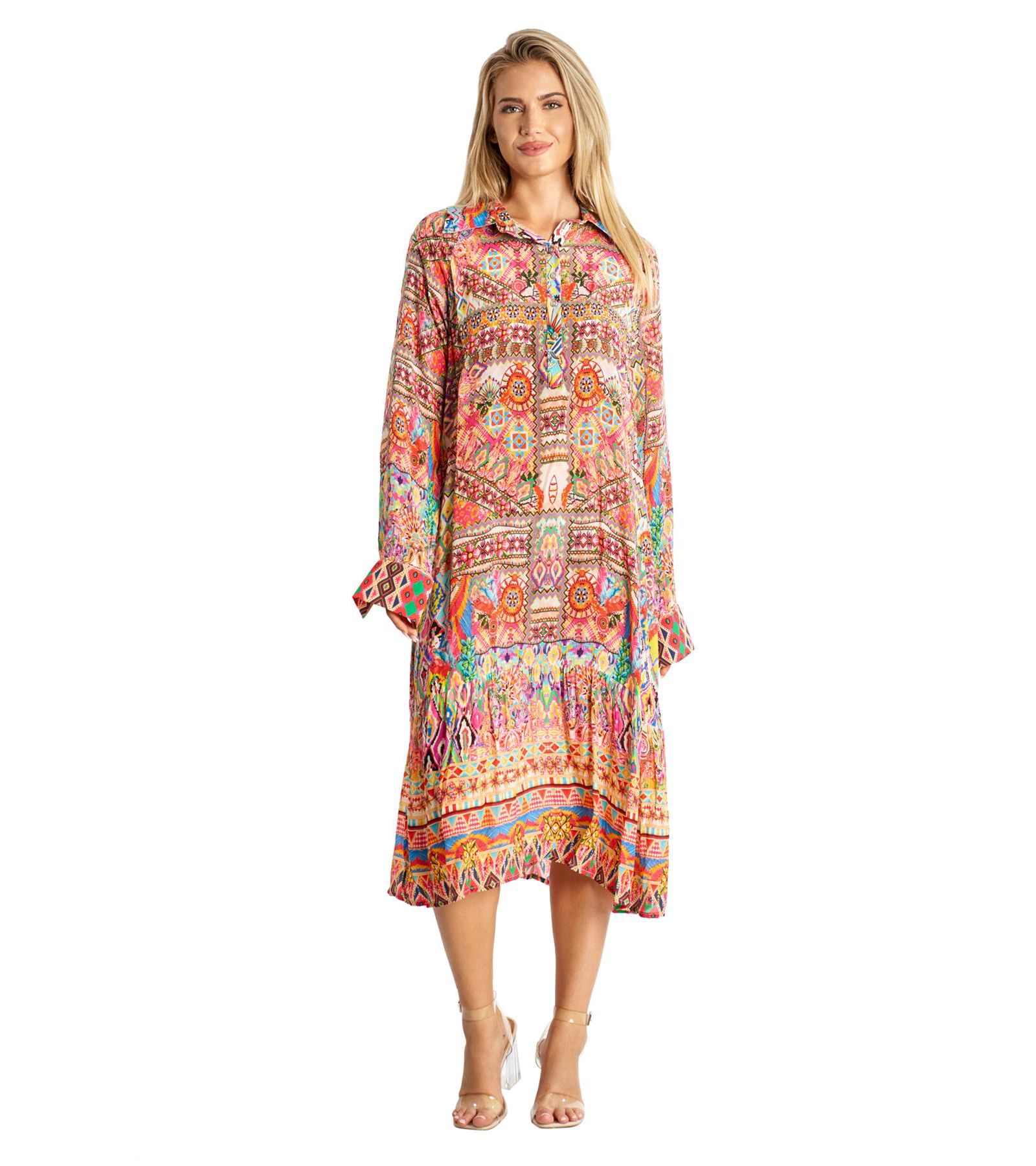 Рубашка La Moda Clothing Women's Maxi Buttoned Overshirt