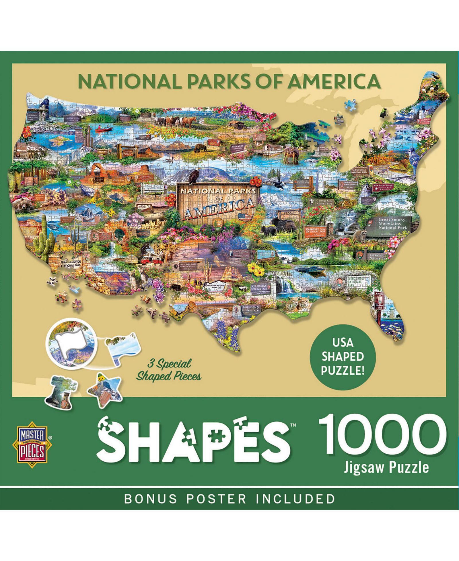 Пазл National Parks of America, 1000 Piece