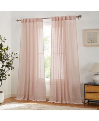 Полупрозрачные легкие шторы HLC.me Emily из полотна faux linen
