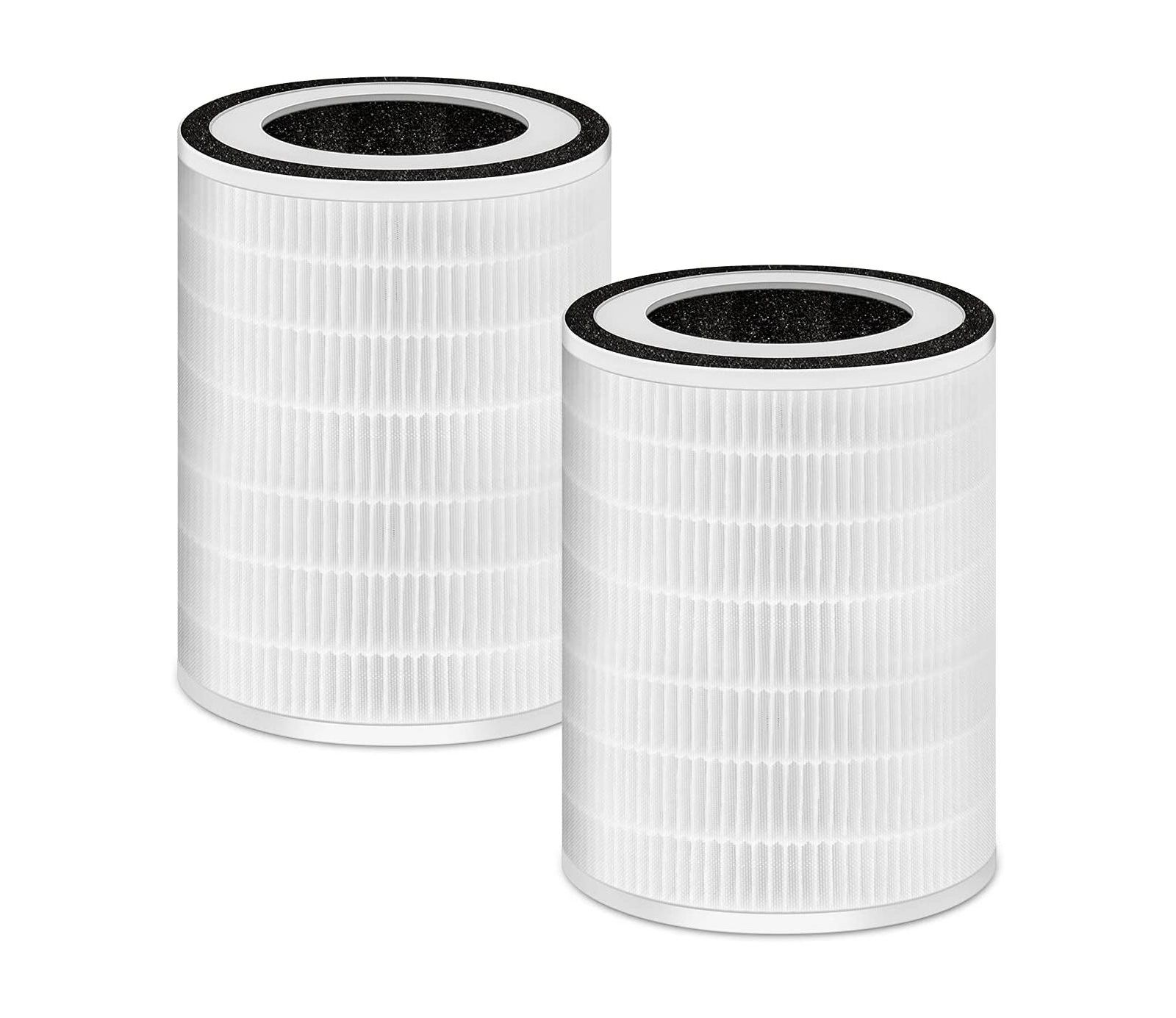 HEATDAZ KILO Air Purifier Replacement Filter, 3-In-1 Ture HEPA Filter, Efficiency Activated Carbon, for MORENTO Kilo Air Purifier (2 Pack)