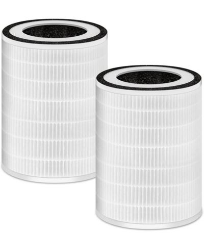 HEATDAZ KILO Air Purifier Replacement Filter, 3-In-1 Ture HEPA Filter, Efficiency Activated Carbon, for MORENTO Kilo Air Purifier (2 Pack)