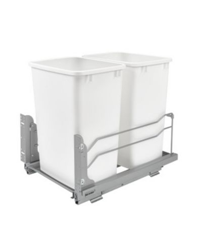 Rev-A-Shelf двойное выдвижное мусорное ведро 35 Qt с мягким закрыванием, 53WC-1835SCDM-211