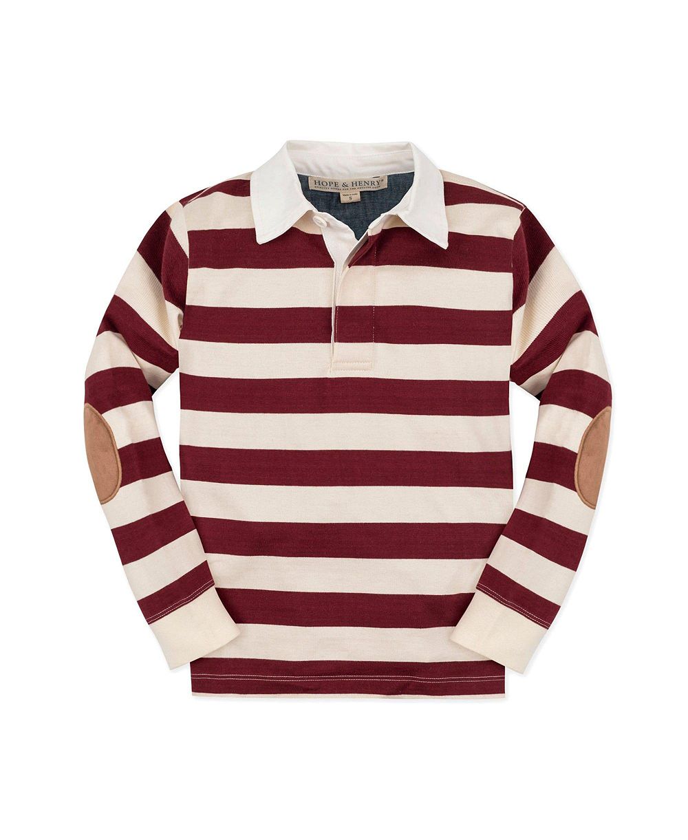 Hope & Henry рубашка регби с длинным рукавом для мальчиков