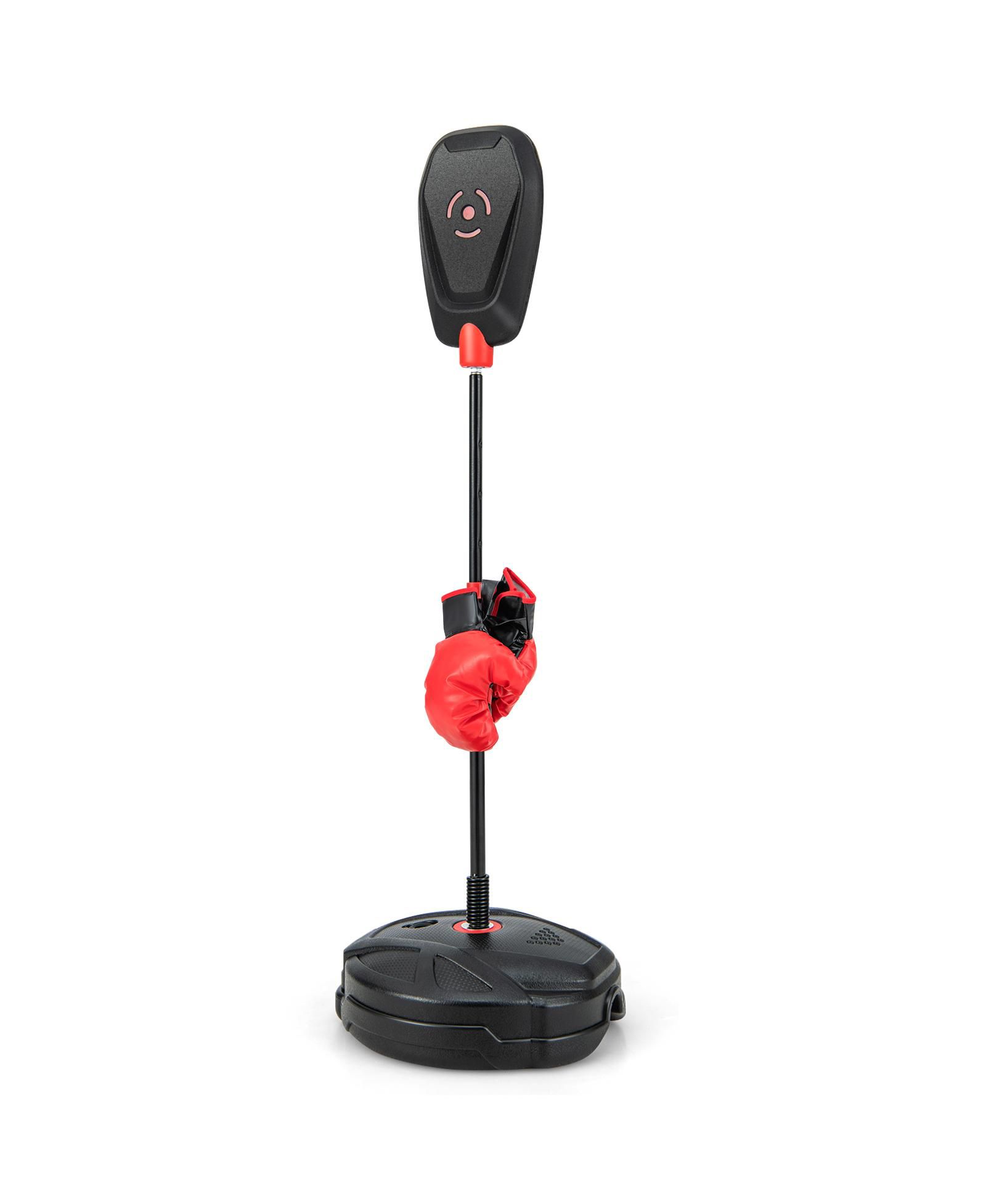 Inflation-Free Boxing set with Punching Bag and Boxing Gloves Quick Rebound Design for 5+ Years Old Kids