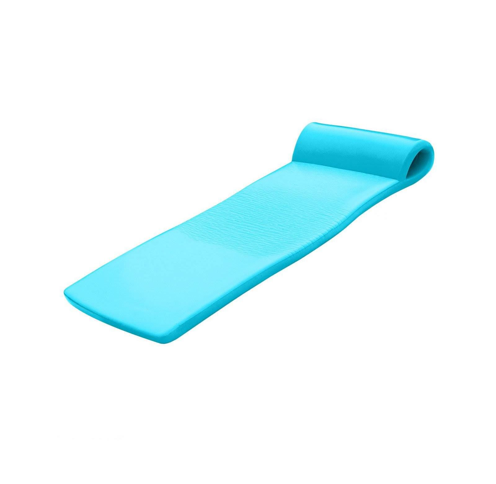 TRC Recreation Sunsation 1.75" Thick Foam Lounger Raft Pool Float, Tropical Teal