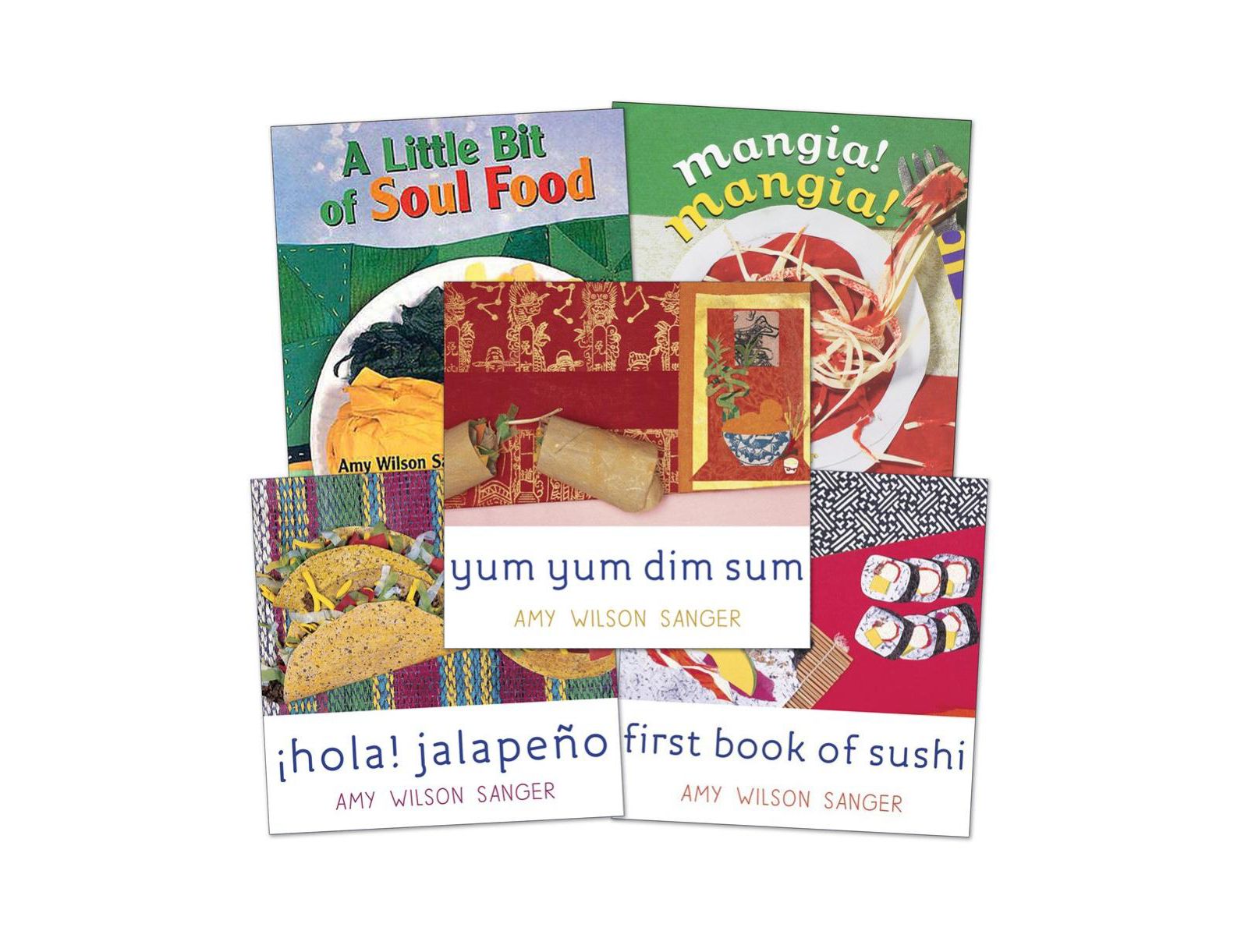 Набор книжек-картонок Kaplan Early Learning A World of Food, 5 шт.