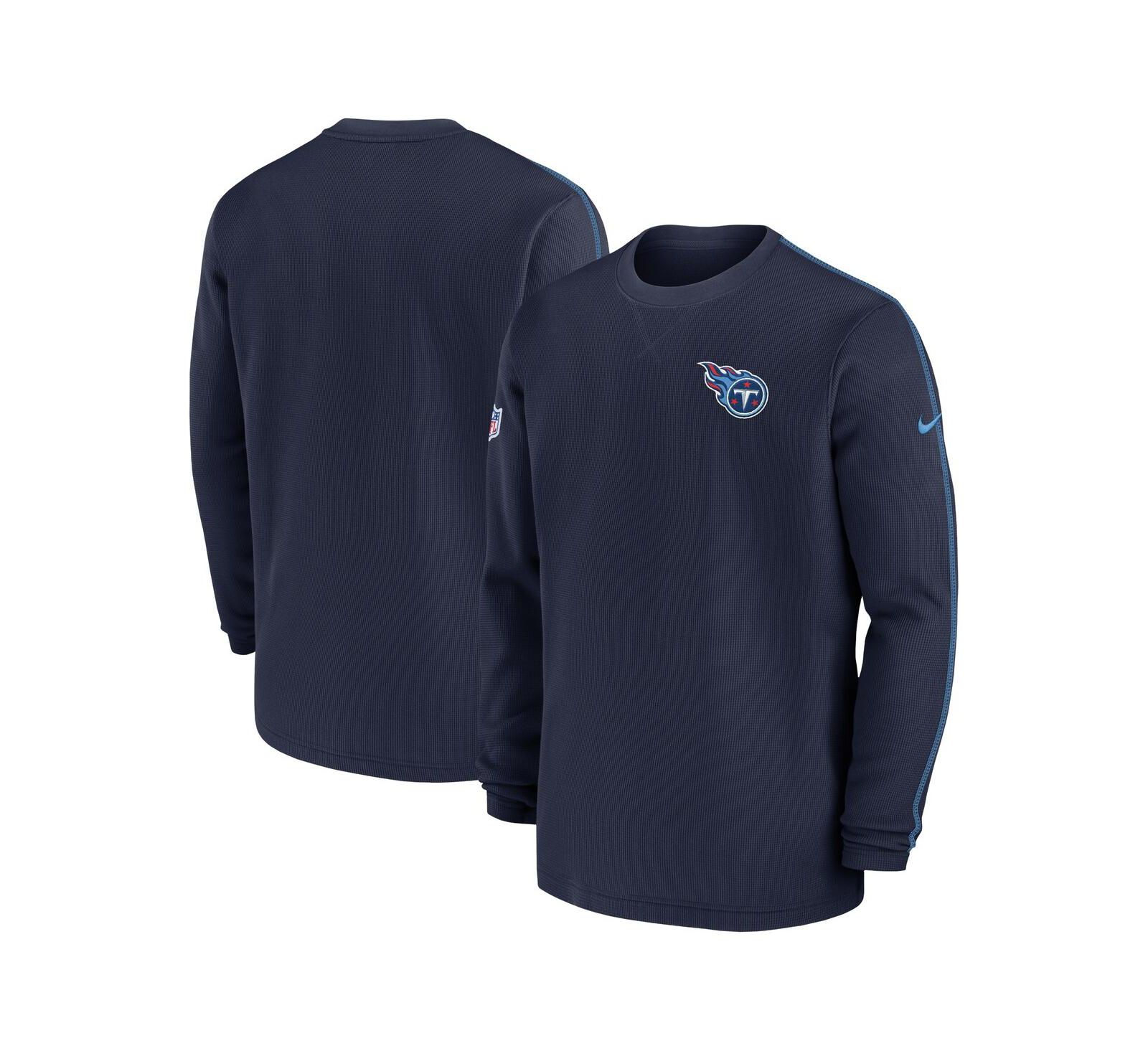 Nike Мужской лонгслив Tennessee Titans 2024 Sideline Coaches, темно-синий