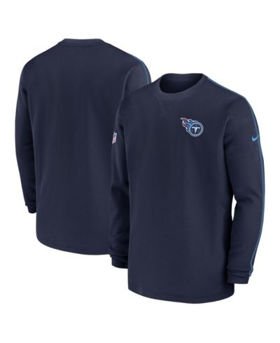 Nike Мужской лонгслив Tennessee Titans 2024 Sideline Coaches, темно-синий