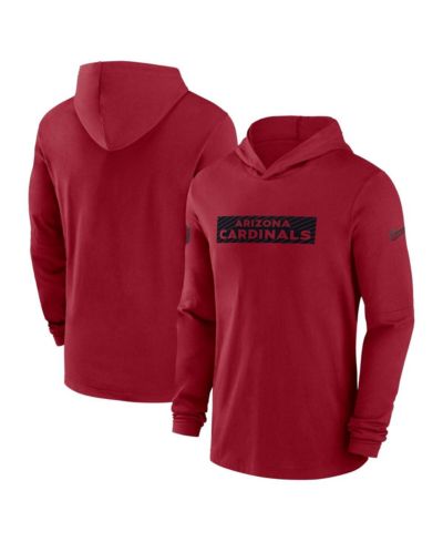 Мужская толстовка Nike Cardinal Arizona Cardinals Sideline Hoodie Performance Long Sleeve T-Shirt