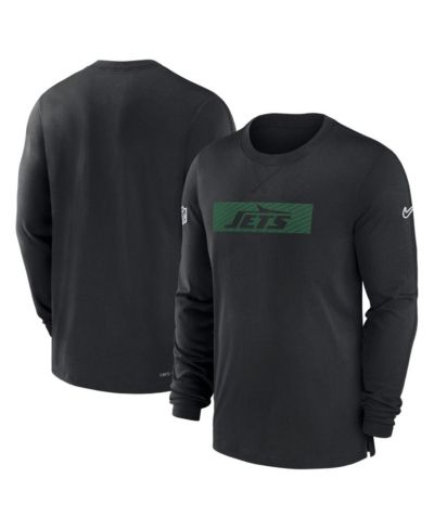 Nike Мужская черная футболка с длинным рукавом New York Jets