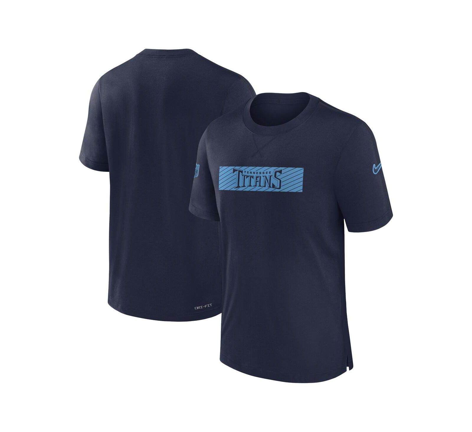 Nike Men's Navy Tennessee Titans Sideline Player Performance T-Shirt