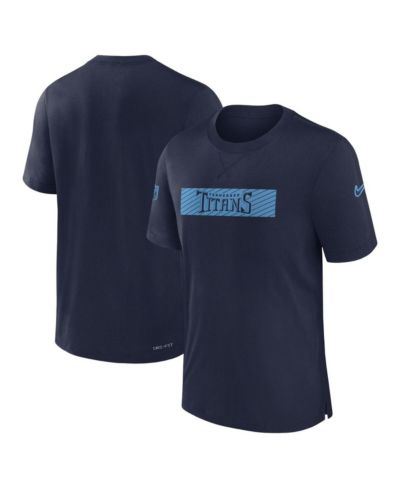 Мужская футболка Nike Navy Tennessee Titans Sideline Player Performance