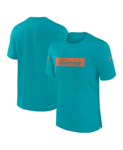 Мужская футболка Nike Miami Dolphins Sideline Player Performance, цвет Aqua