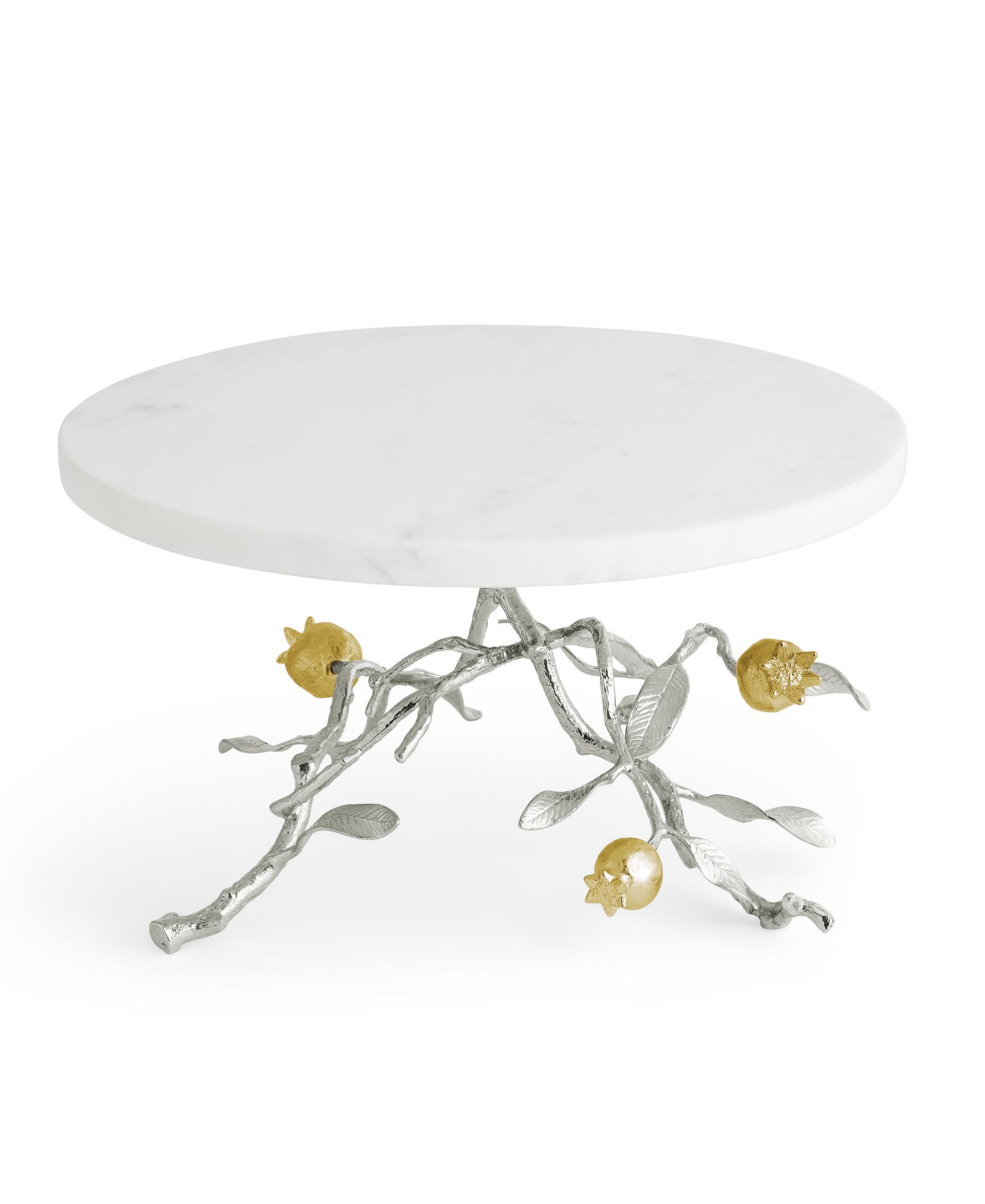 Michael Aram Подставка для торта Pomegranate Silver and Gold