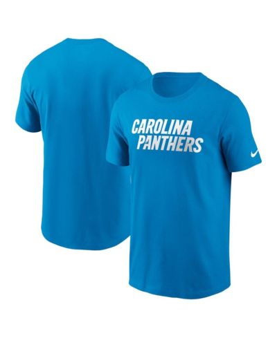 Мужская футболка Nike Blue Carolina Panthers Primetime Wordmark Essential