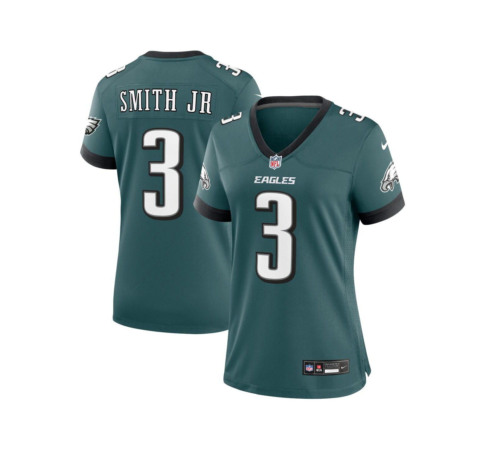 Женская игровая джерси Nike Nolan Smith Philadelphia Eagles, темно-зеленая
