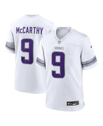 Nike J.J. McCarthy White Minnesota Vikings Alternate Game Player Jersey для мальчиков и девочек