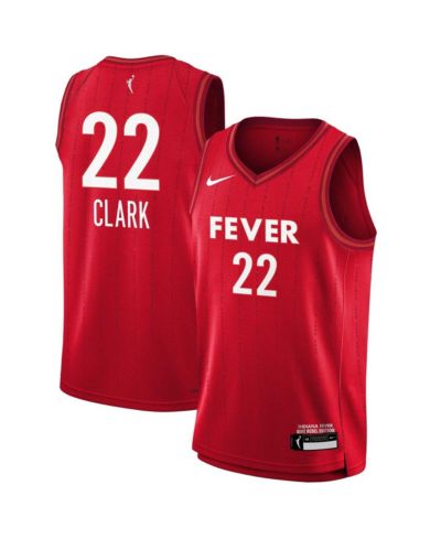 Nike Big Boys and Girls Caitlin Clark Red Indiana Fever 2024 WNBA Draft Rebel Edition Victory Player Jersey