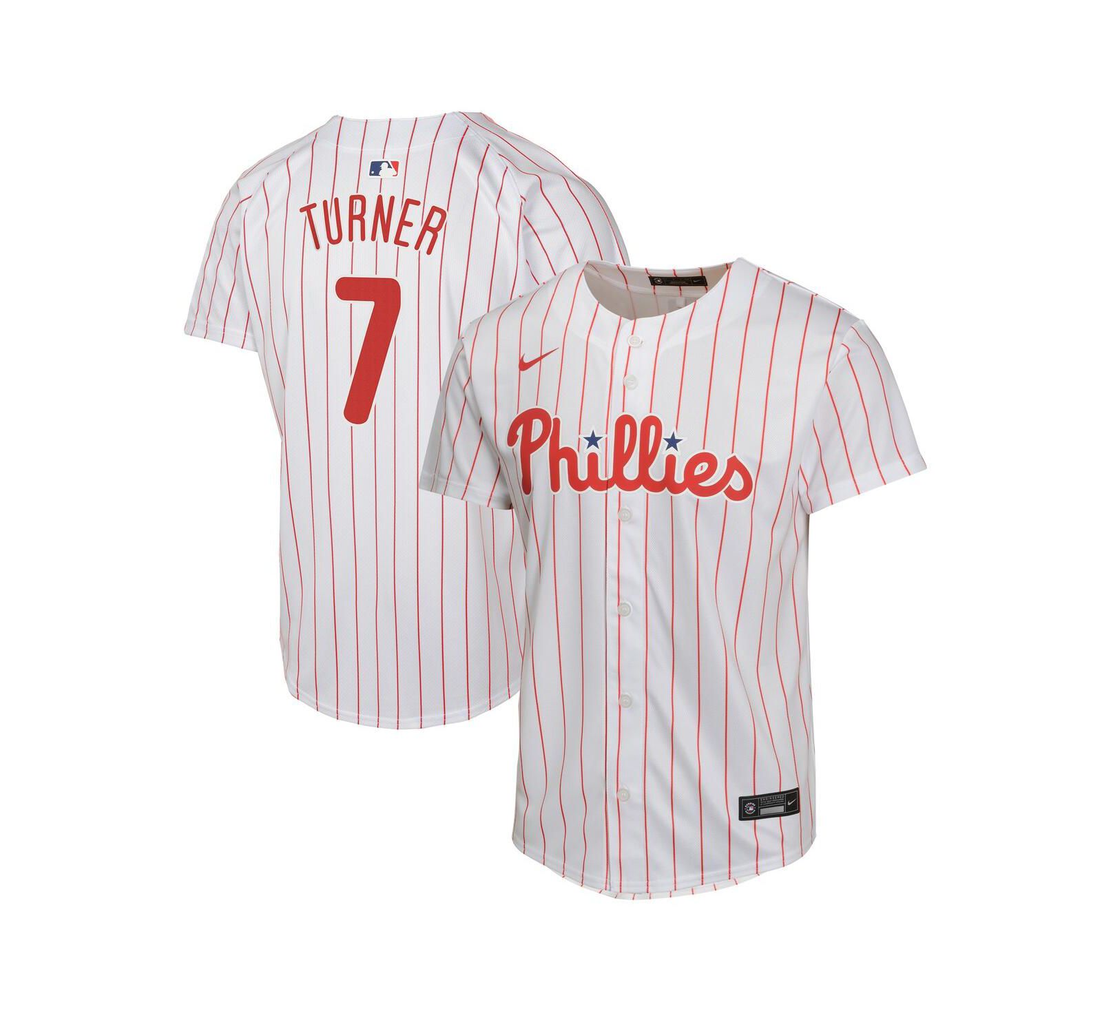 Детская джерси Nike Trea Turner White Philadelphia Phillies Home Game Player