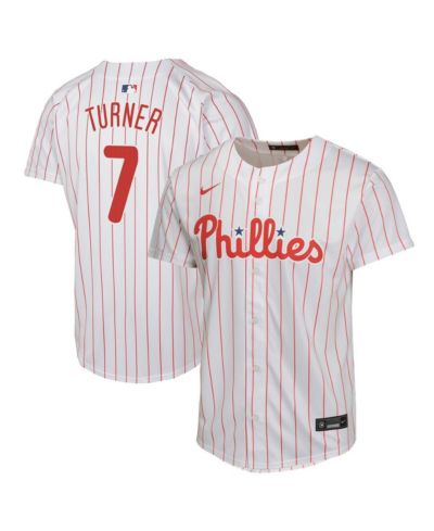 Детская джерси Nike Trea Turner White Philadelphia Phillies Home Game Player