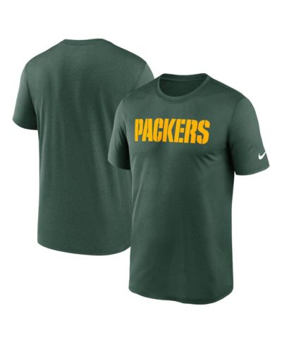 Nike Мужская спортивная футболка Green Bay Packers Primetime Legend Wordmark Performance