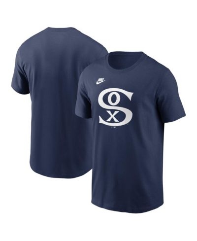 Мужская футболка Nike Navy Chicago White Sox Cooperstown Collection Team Logo