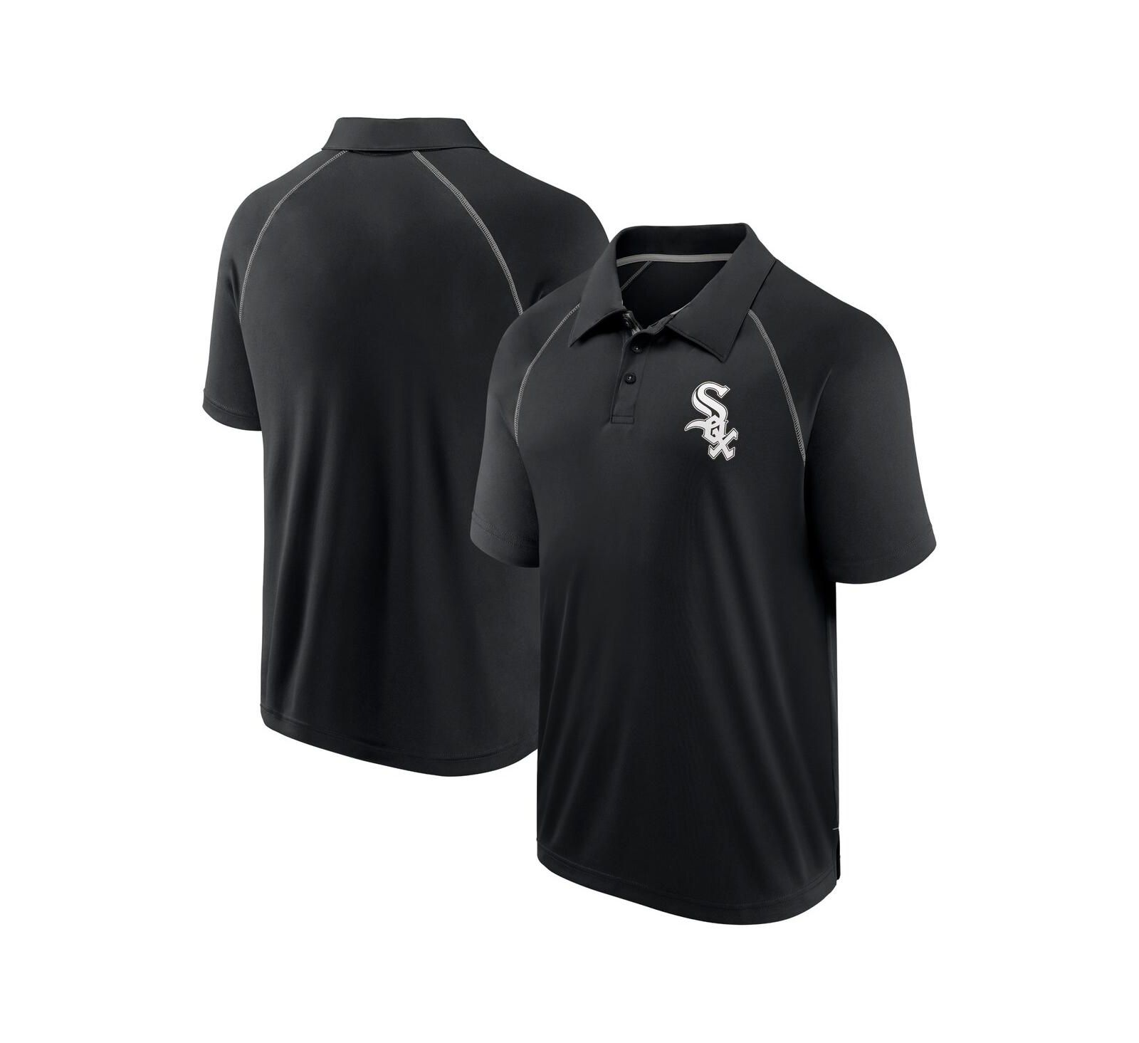 Мужское поло Fanatics Black Chicago White Sox Strong Alone Raglan