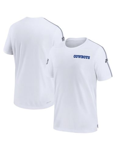 Nike Мужская футболка с защитой от UV Dallas Cowboys 2024 Sideline Coach, белая