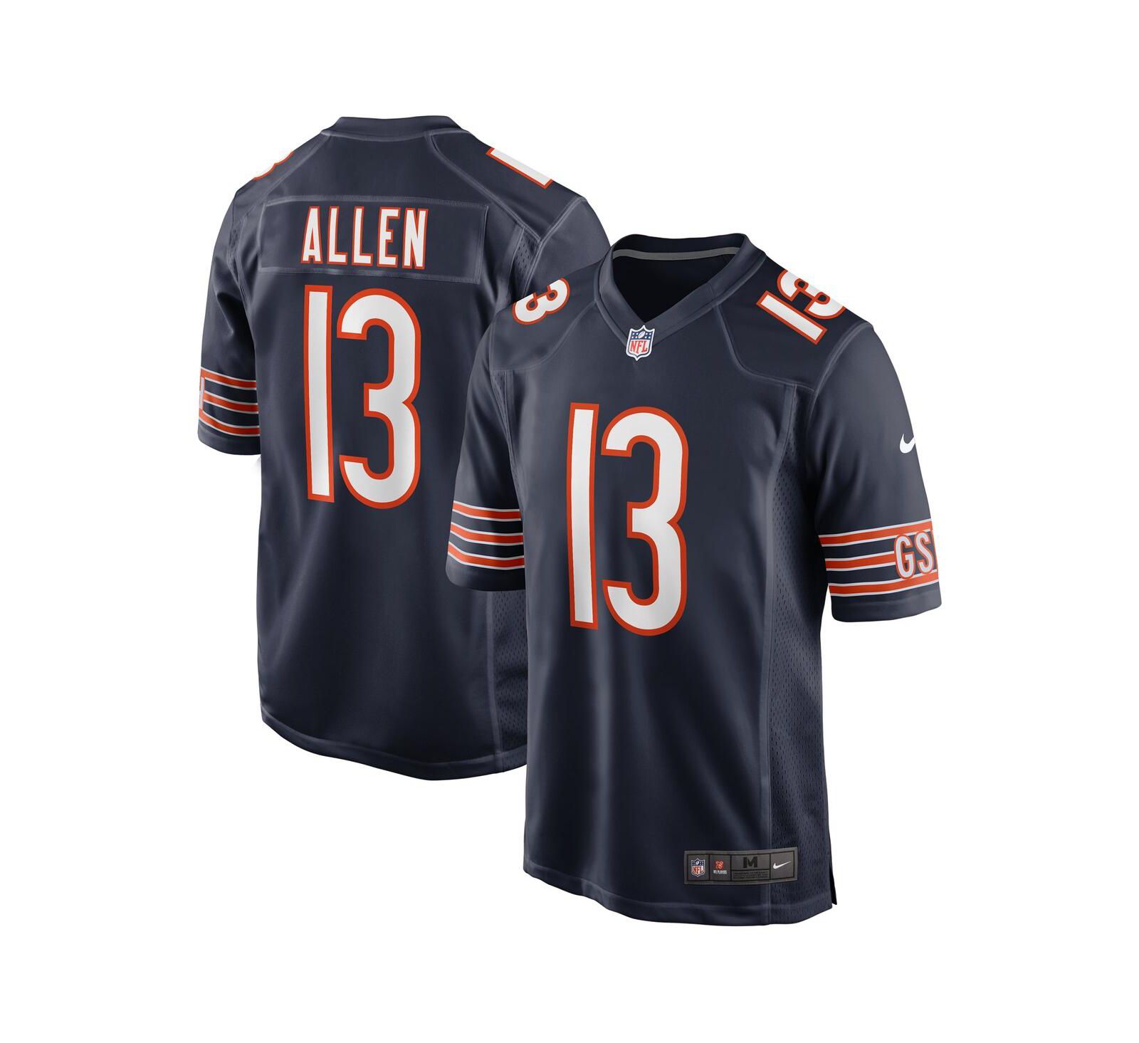 Джерси Nike Men's Keenan Allen Navy Chicago Bears Game