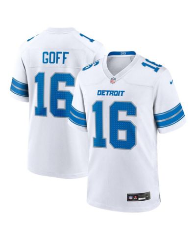 Мужская джерси Nike Jared Goff White Detroit Lions Game