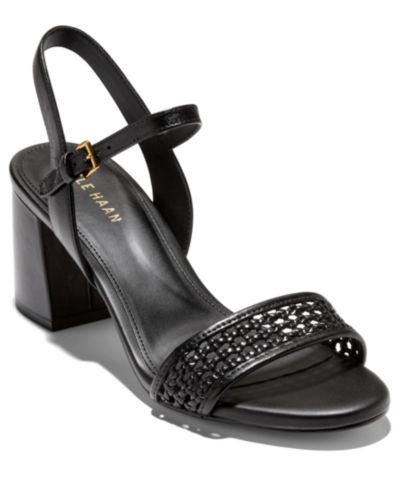 Black Leather/Black Woven