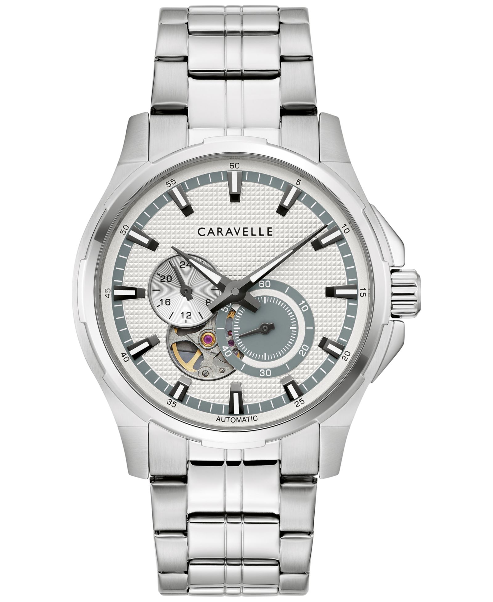 Caravelle Men's Automatic Stainless Steel Bracelet Watch 42mm
