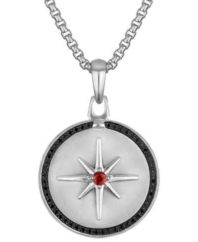 Bulova Marc Anthony мужской кулон North Star из стерлингового серебра с сапфирами и бриллиантами