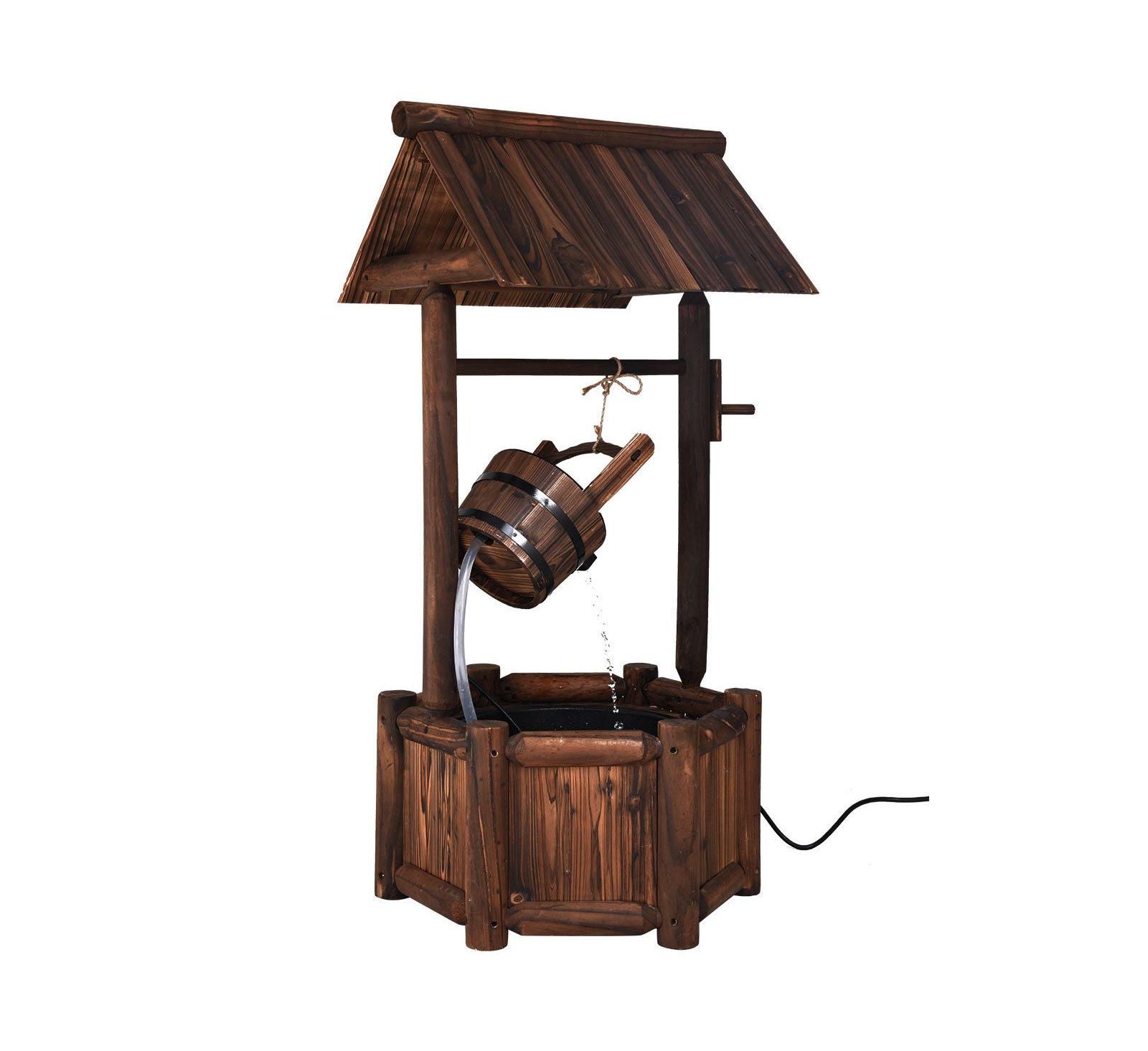 Садовый фонтан VEBREDA Rustic Wishing Well с насосом