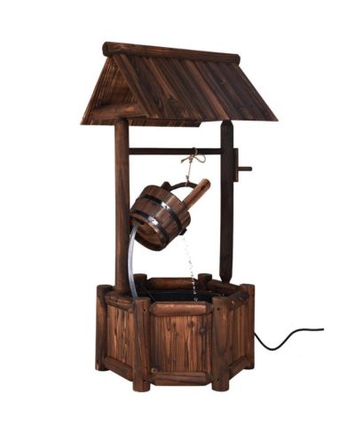 Садовый фонтан VEBREDA Rustic Wishing Well с насосом