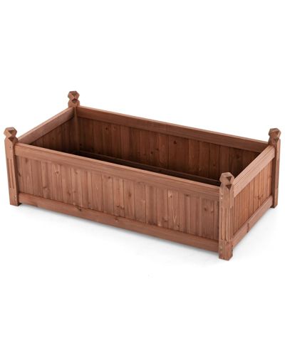 Прямоугольный ящик-кашпо GIVIMO 46 x 24 x 16 Inch с дренажными отверстиями