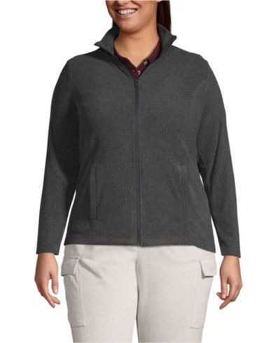 Lands' End Plus Size Thermacheck 100 Fleece Jacket
