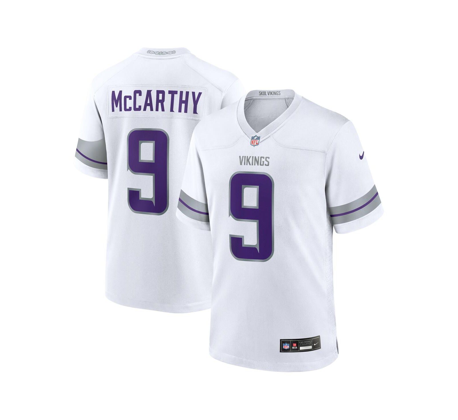 Nike Men's J.J. McCarthy Minnesota Vikings Alternate Game Player Jersey