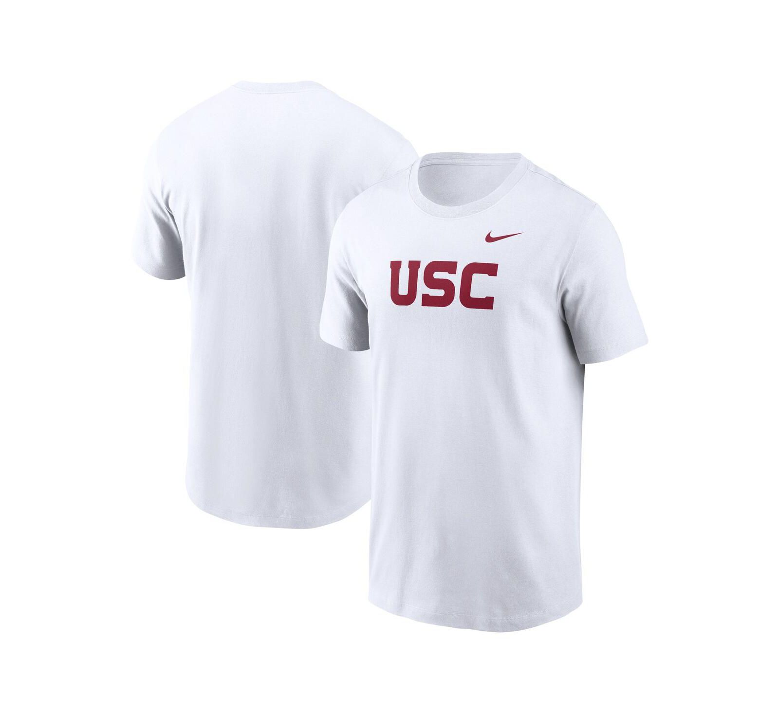 Nike Men's White USC Trojans Primetime Evergreen Wordmark T-Shirt