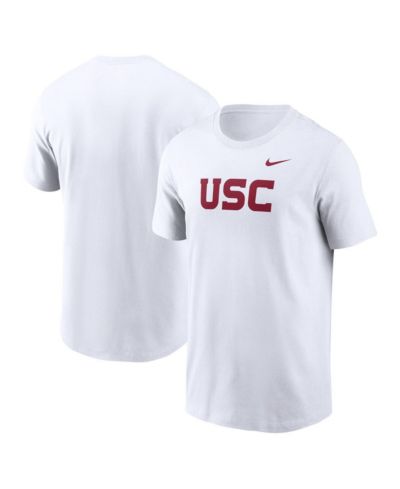 Nike Men's White USC Trojans Primetime Evergreen Wordmark T-Shirt