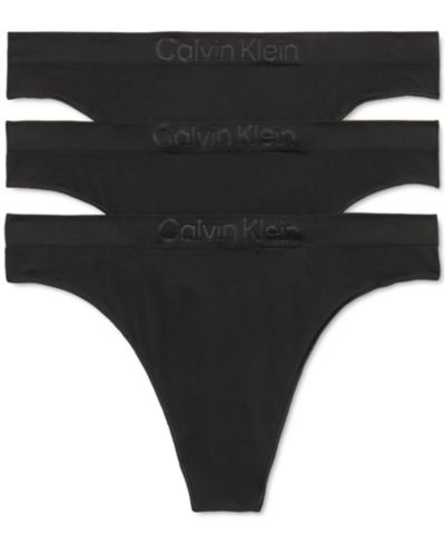 Трусики Calvin Klein Women's Bonded Flex Mid-Rise Thong 3 Pack QD5211