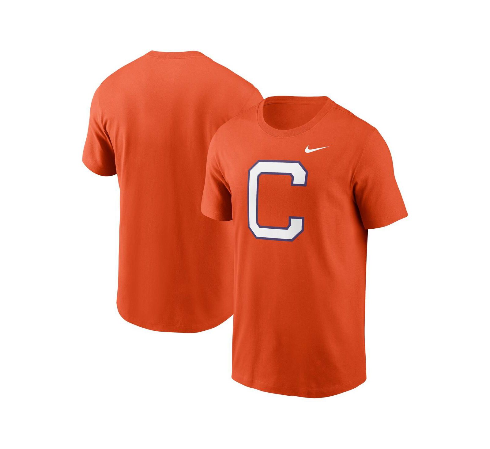 Мужская футболка Nike Clemson Tigers Primetime Evergreen, оранжевая