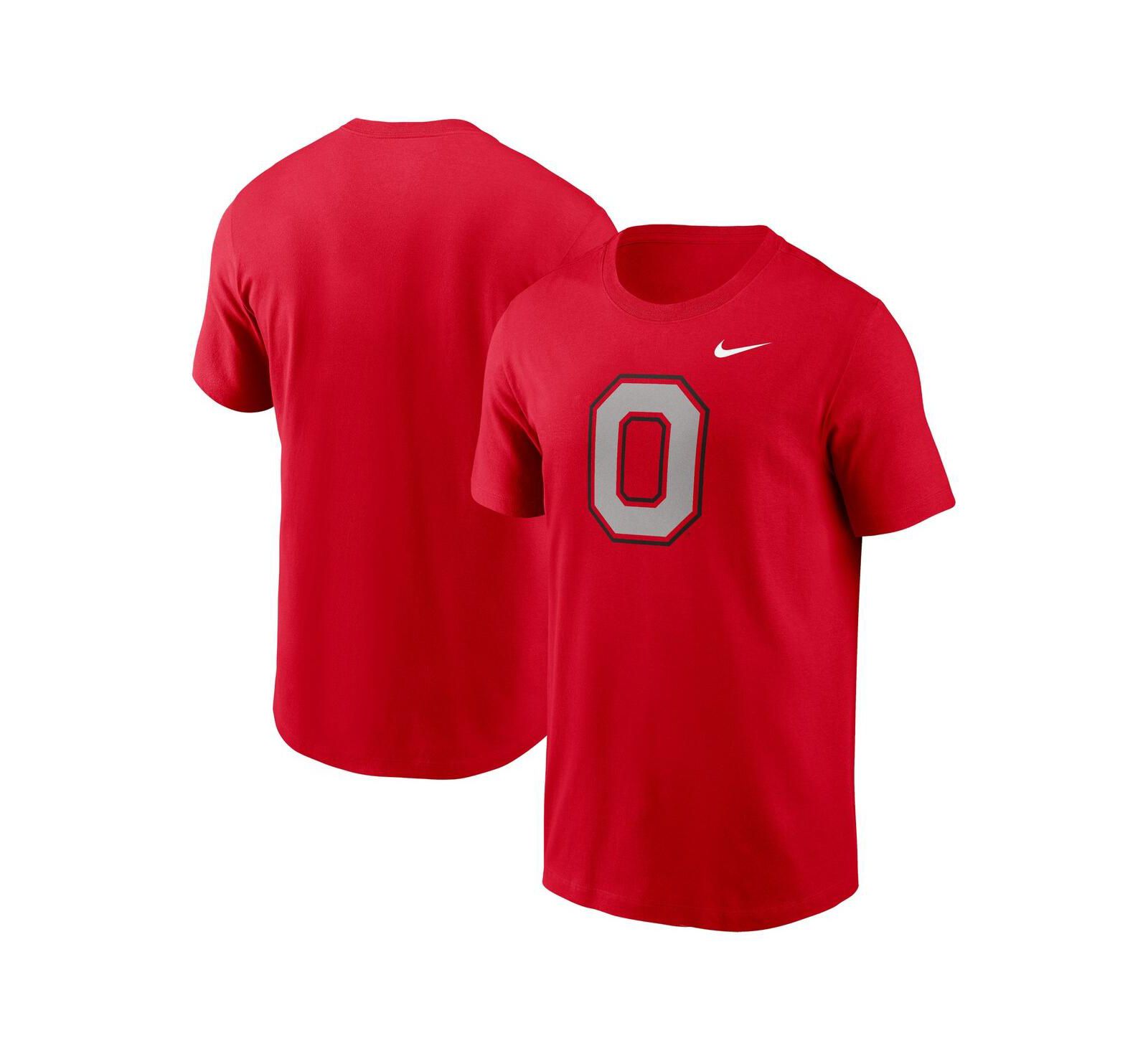 Мужская футболка Nike Scarlet Ohio State Buckeyes Primetime Evergreen Alternate Logo