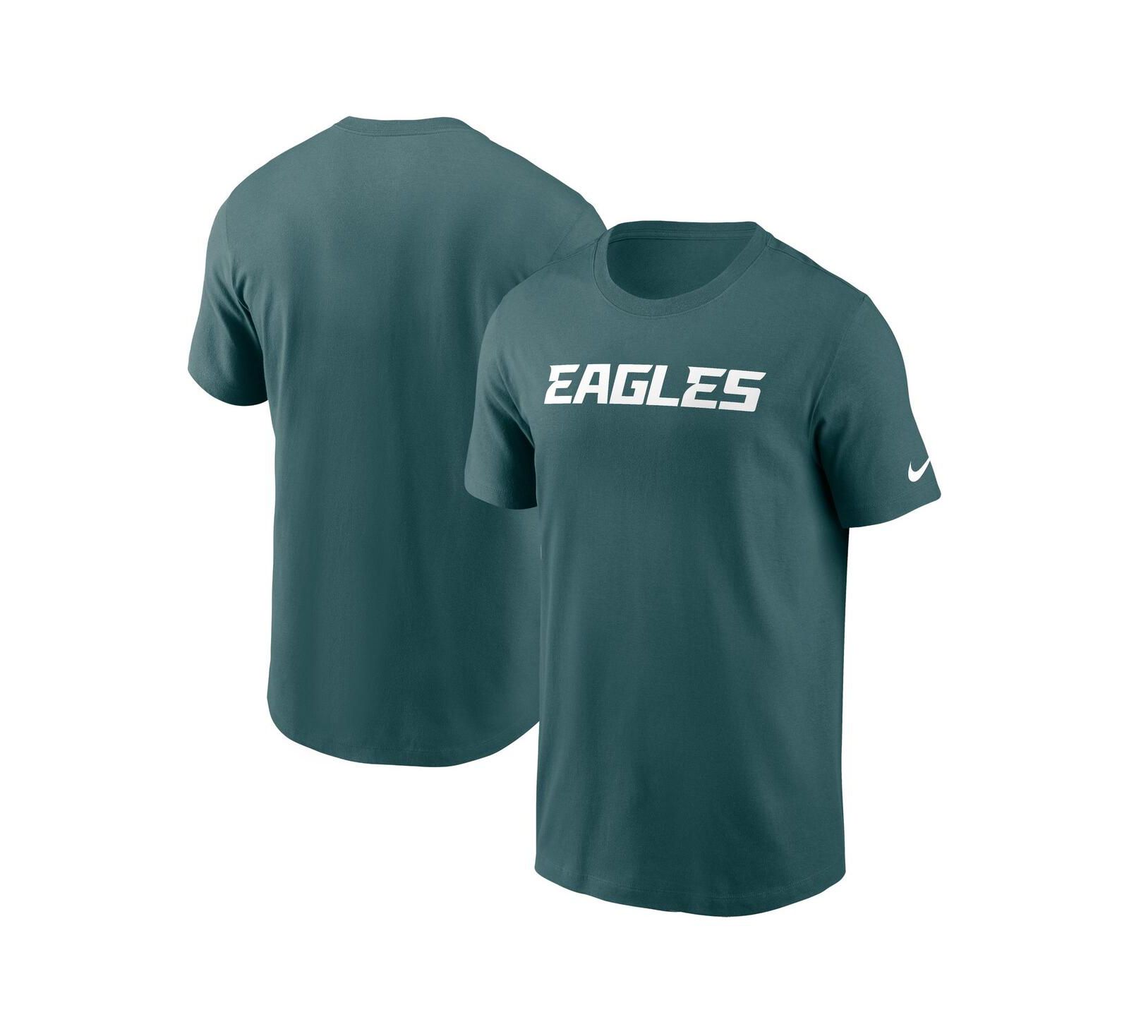 Мужская футболка Nike Midnight Green Philadelphia Eagles Primetime Wordmark Essential