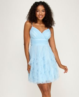Детское платье pear culture Surplice-Neck Ruffle-Skirt