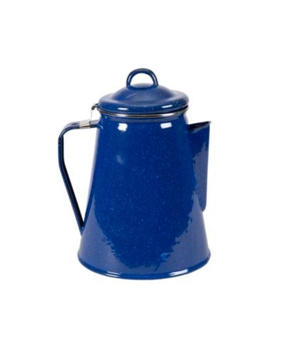 Stansport Enamel Percolator Coffee Pot 8 Cup - Blue